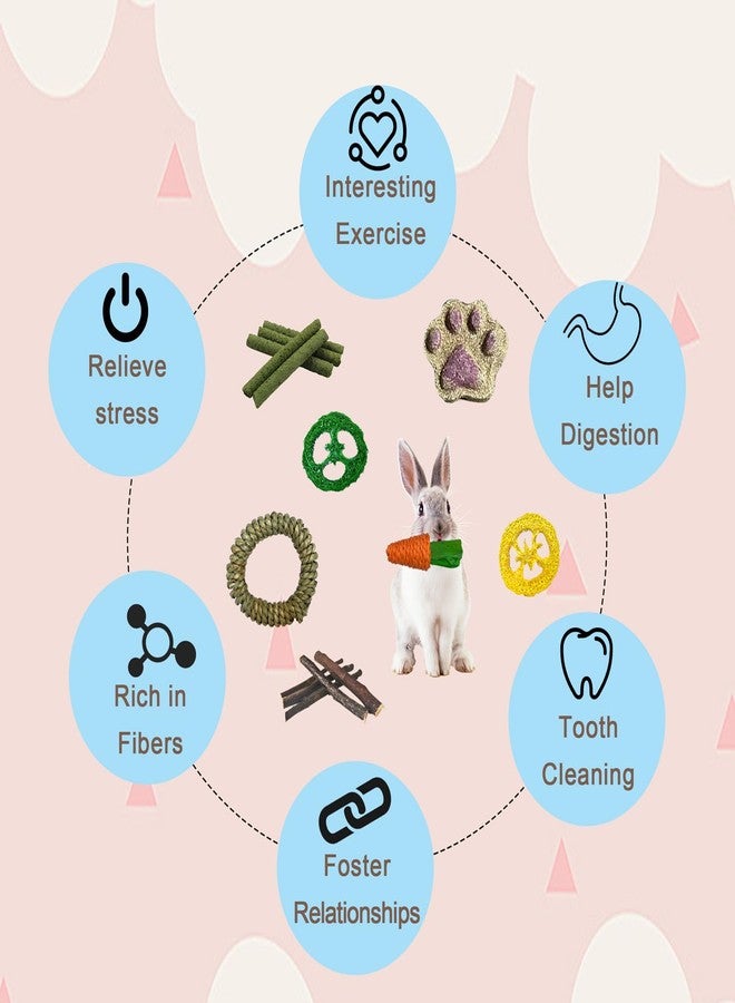 LUCKITTY لعبة نفق الأرانب من لاكيتي، نفق قابل للطي بثلاثة اتجاهات مع ألعاب للمضغ للأرانب، خنازير غينيا، النمس، القطط الصغيرة والحيوانات الأليفة الصغيرة - تصميم أرنب وجزر رمادي وأبيض (33 بوصة × 20 بوصة × 9.5 بوصة). - Image 4